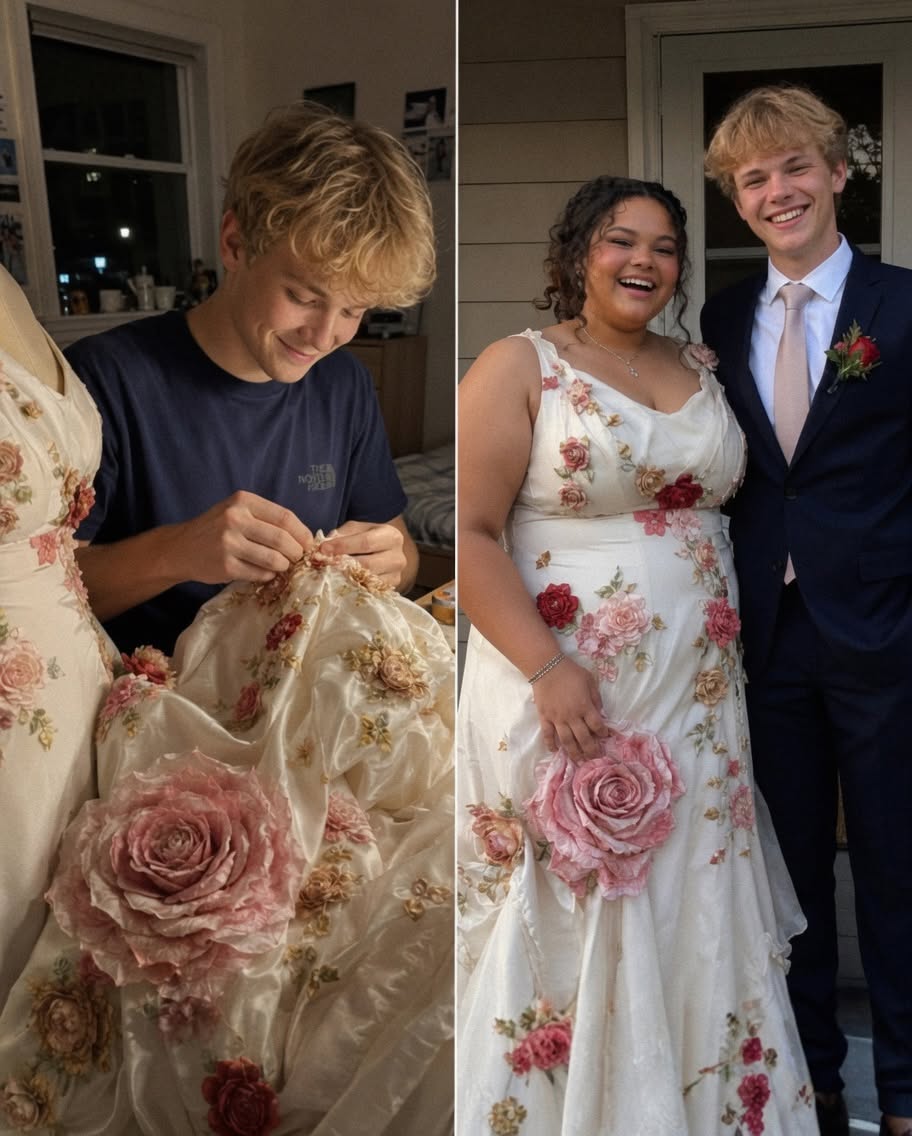 My Daughter’s Best Friend Sewed Her a Prom Dress After Every Shop Told Us She Was Too Big for a Beautiful Gown – What Else He Did at Prom Left Everyone Speechless