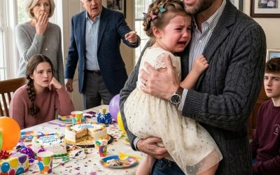 During my husband’s birthday dinner, our 7-year-old daughter was suddenly sent to another room because his family wanted space for his “real children.”