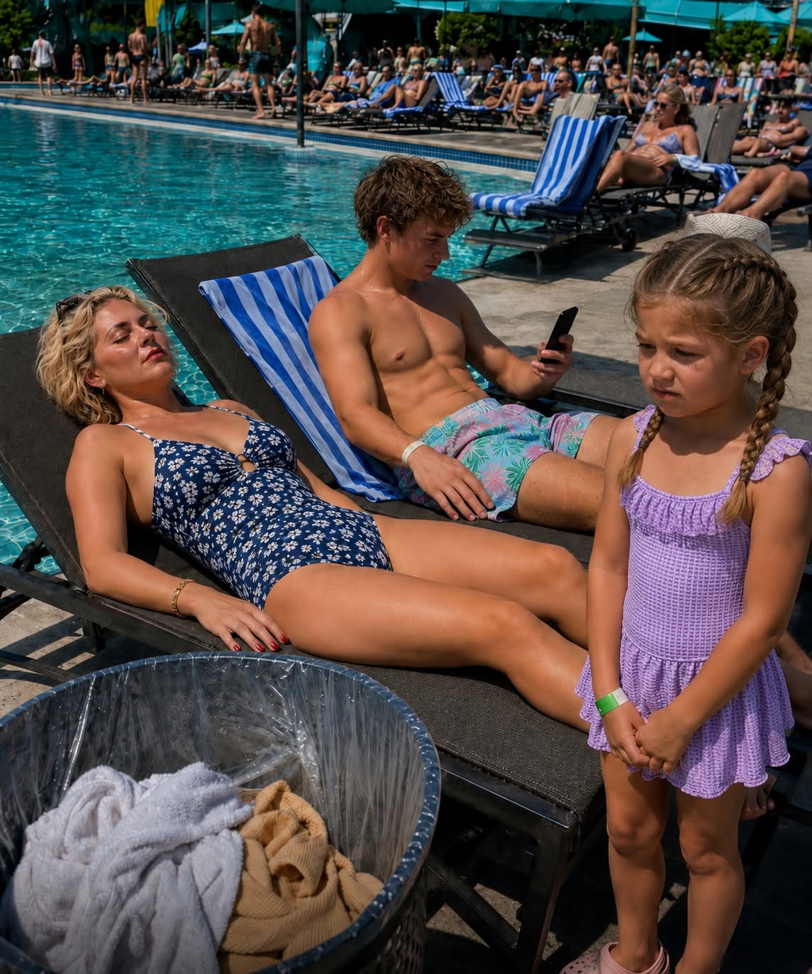 An Entitled Woman Took the Lounge Chairs My 8-Year-Old Daughter and I Had Reserved