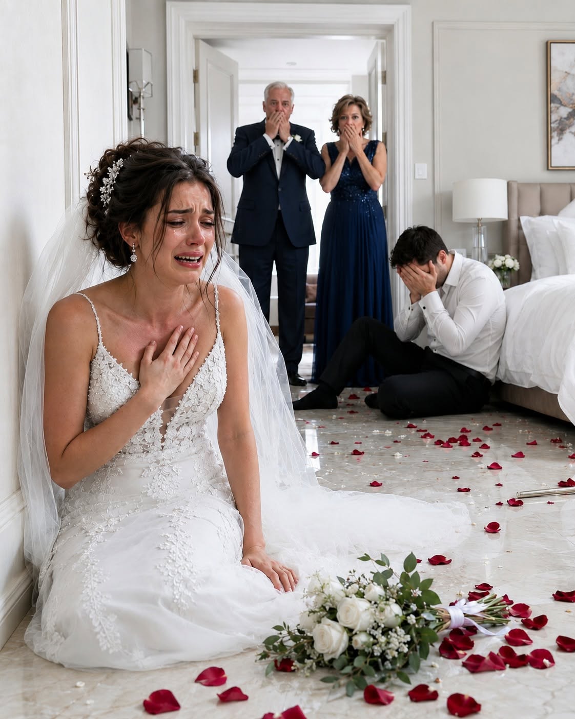 On Her Wedding Night, The Bride Screamed, and Her Mother-in-Law Burst Into the Room. She Found Her Shaking on the Floor While Her Son Whispered, “She Had to Pay.”
