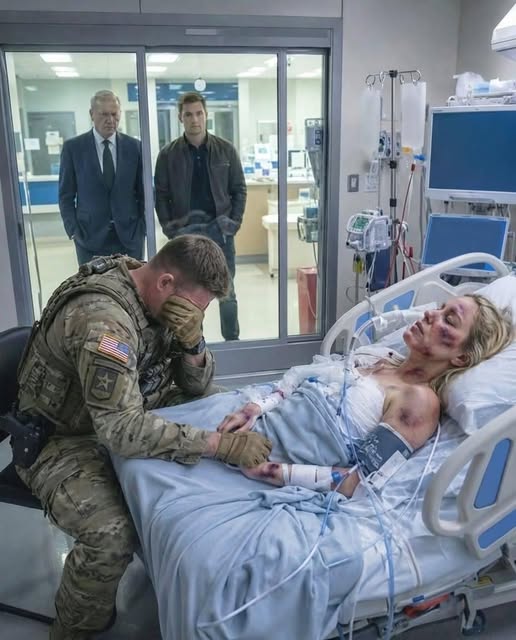I came home from a Delta deployment to find my wife in the ICU. Her face… I couldn’t recognize her. The doctor whispered, “Thirty-one fractures. Blunt force trauma. Repeated strikes.” Then I saw them outside her room—her father and his seven sons—smiling like they’d just won something. The detective said, “It’s a family matter. The police can’t touch them.” I looked at the hammer print on her skull and replied, “Good. Because I’m not the police.” “What happened to them… no court could ever judge.”