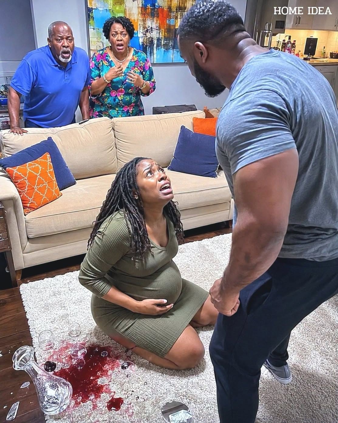 “My husband beat me while I was pregnant and his parents laughed… but they didn’t know that a simple message would destroy everything.”