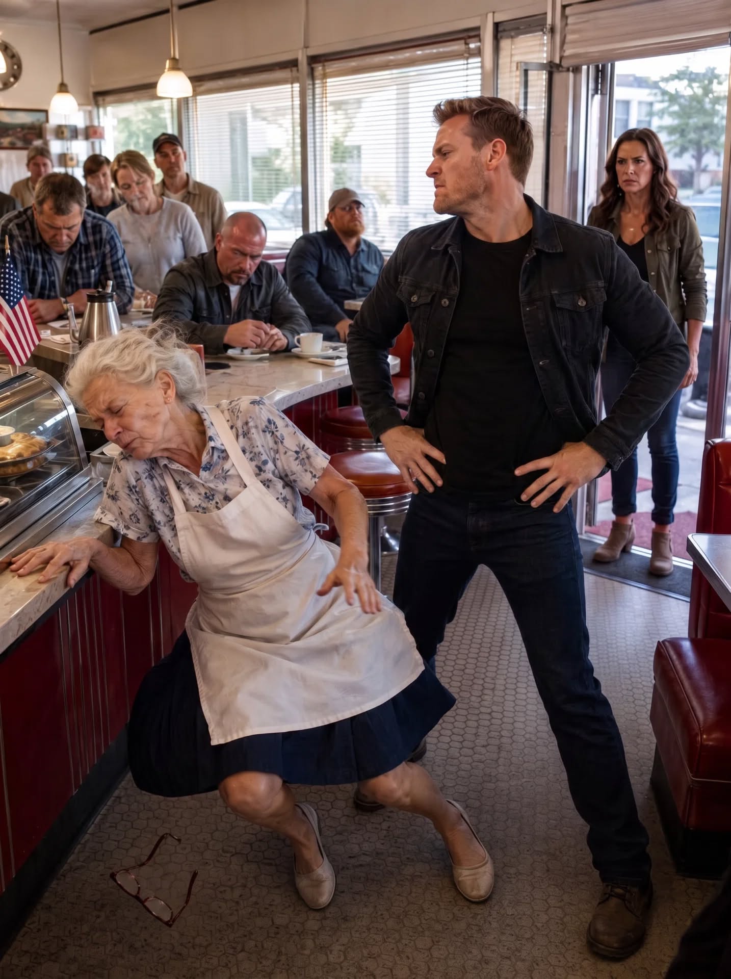 When a bu:lly sh0ved my 75-year-old mother during a confrontation in her North Carolina diner and warned he could do whatever he wanted, the regulars lowered their eyes and the sheriff called it a fall.